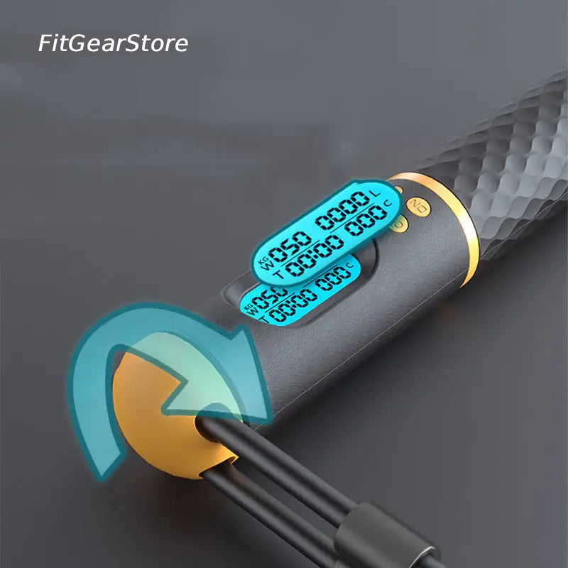 Digital device with a screen and buttons on a dark background, featuring 'FitGearStore' branding.
