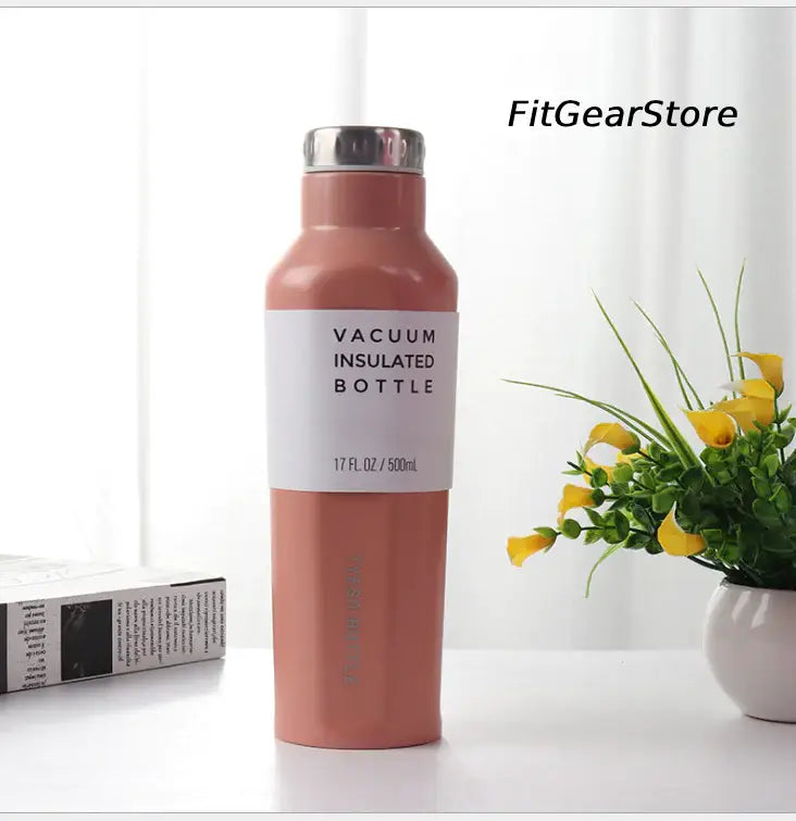 square-500ml-thermal-water-bottle