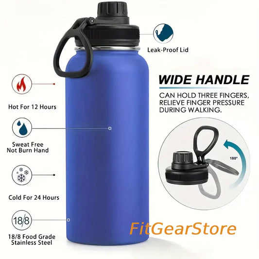 Insulated Stainless Steel Water Bottle – Leak-Proof Gym Hydrator